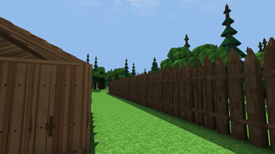 Palisades: sharpened logs, taller than a wall