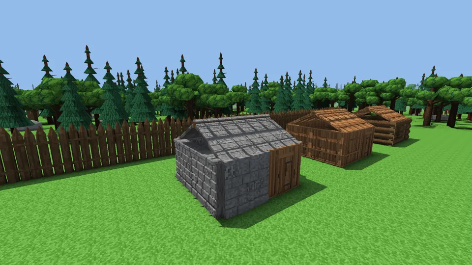 Stone and slate: mortared masonry under a slate roof
